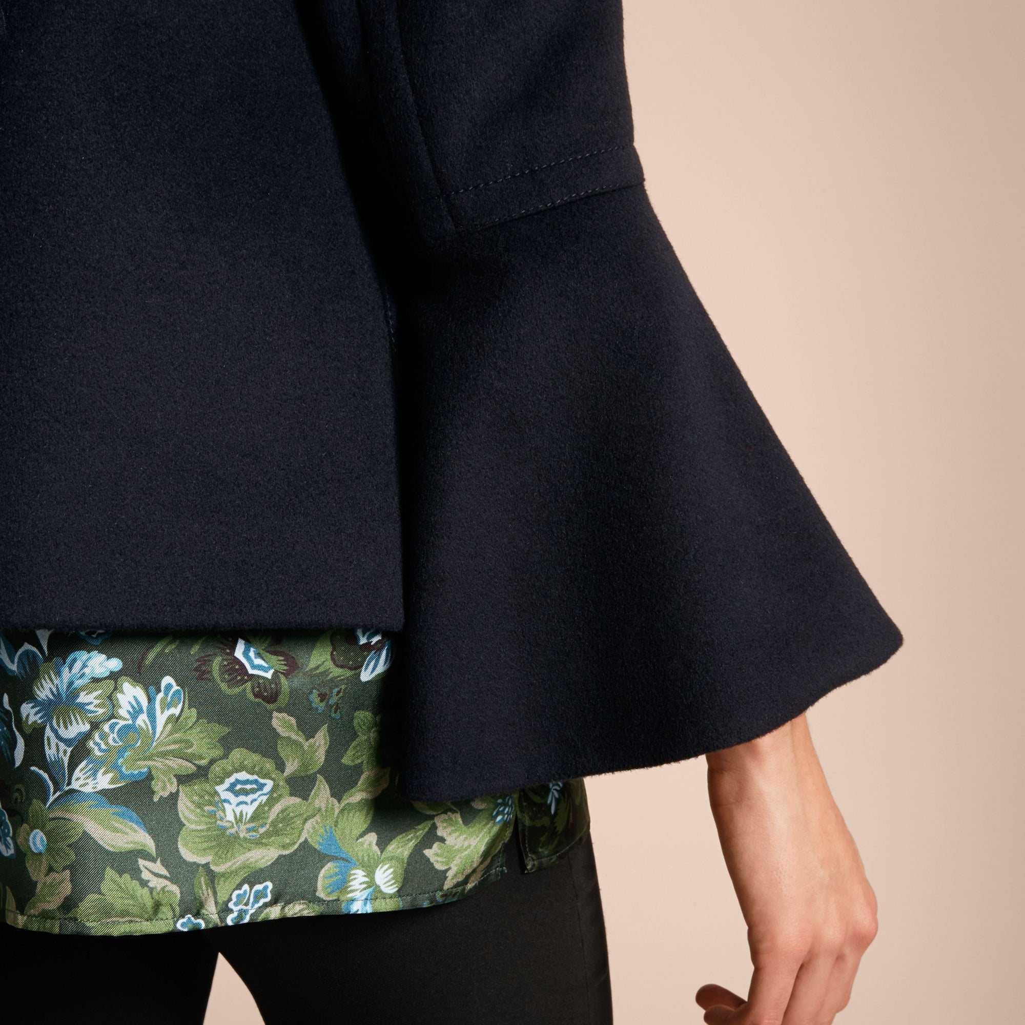 NAVY Caban en laine et cachemire avec manches cloches