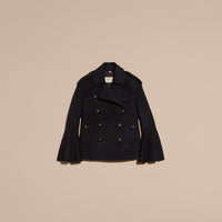 NAVY Caban en laine et cachemire avec manches cloches