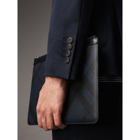 NAVY Costume Travel Tailoring de coupe étroite en coton mélangé