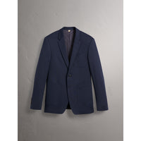 NAVY Costume Travel Tailoring de coupe étroite en coton mélangé
