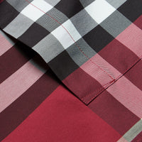 PLUM PINK Chemise à manches courtes en coton extensible avec motif check