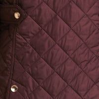 BURGUNDY Veste matelassée avec doublure à motif check