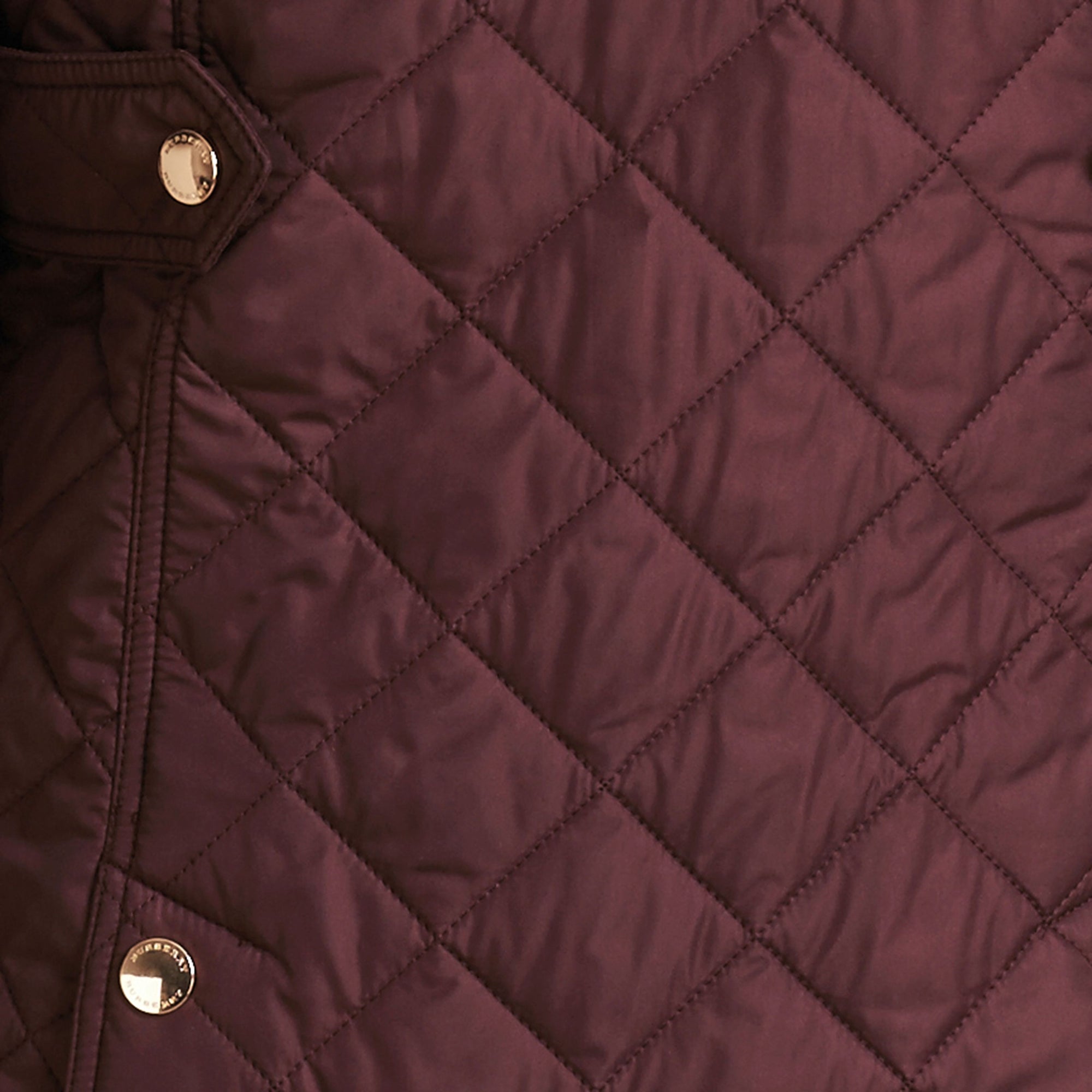 BURGUNDY Veste matelassée avec doublure à motif check