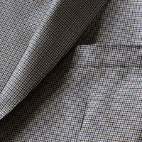LIGHT BLUE Veste slim ajustée en laine à motif pied-de-poule
