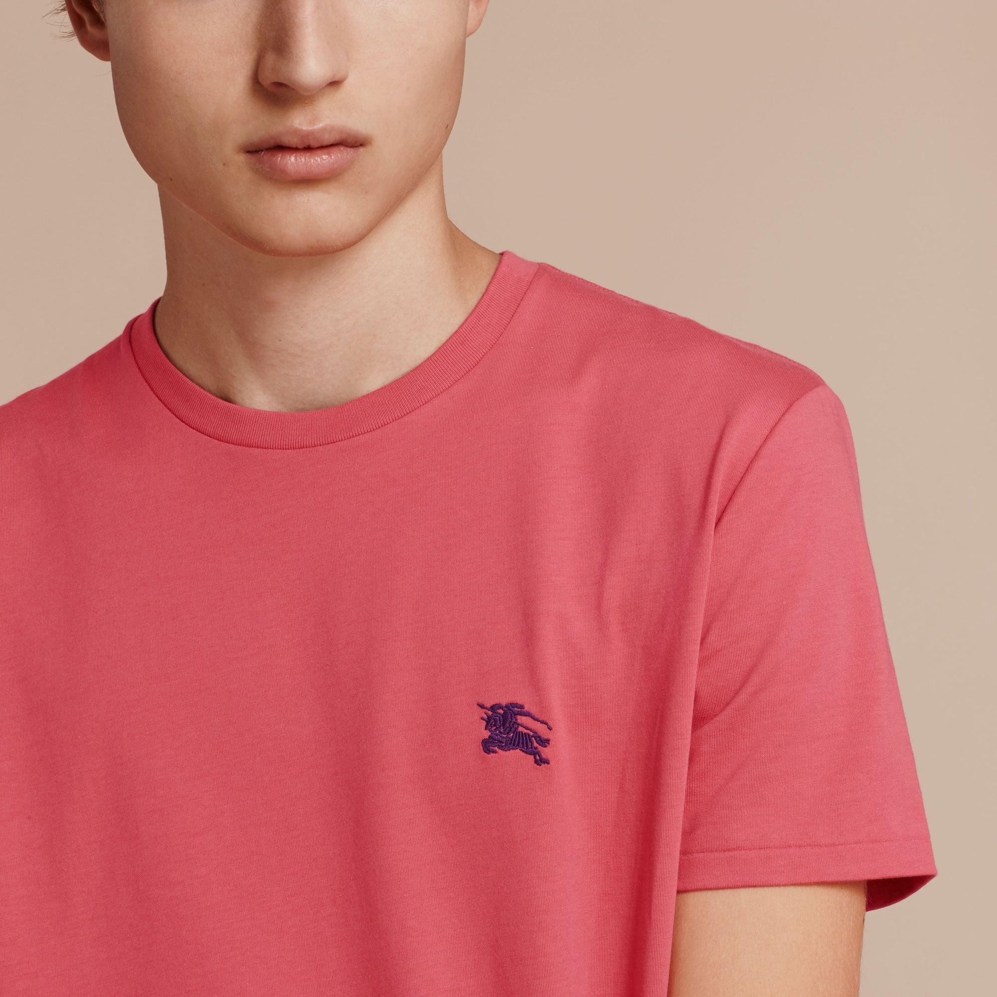 DUSKY PINK T-shirt en jersey de coton
