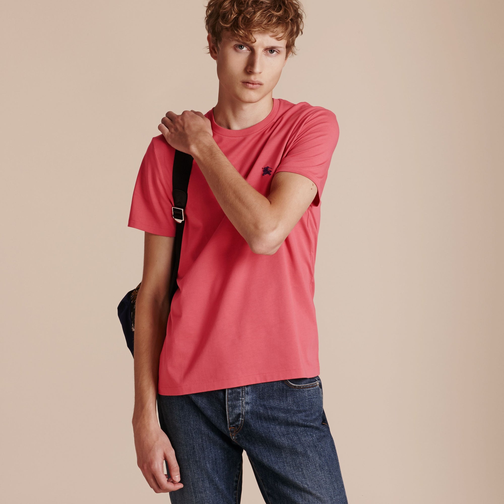 DUSKY PINK T-shirt en jersey de coton