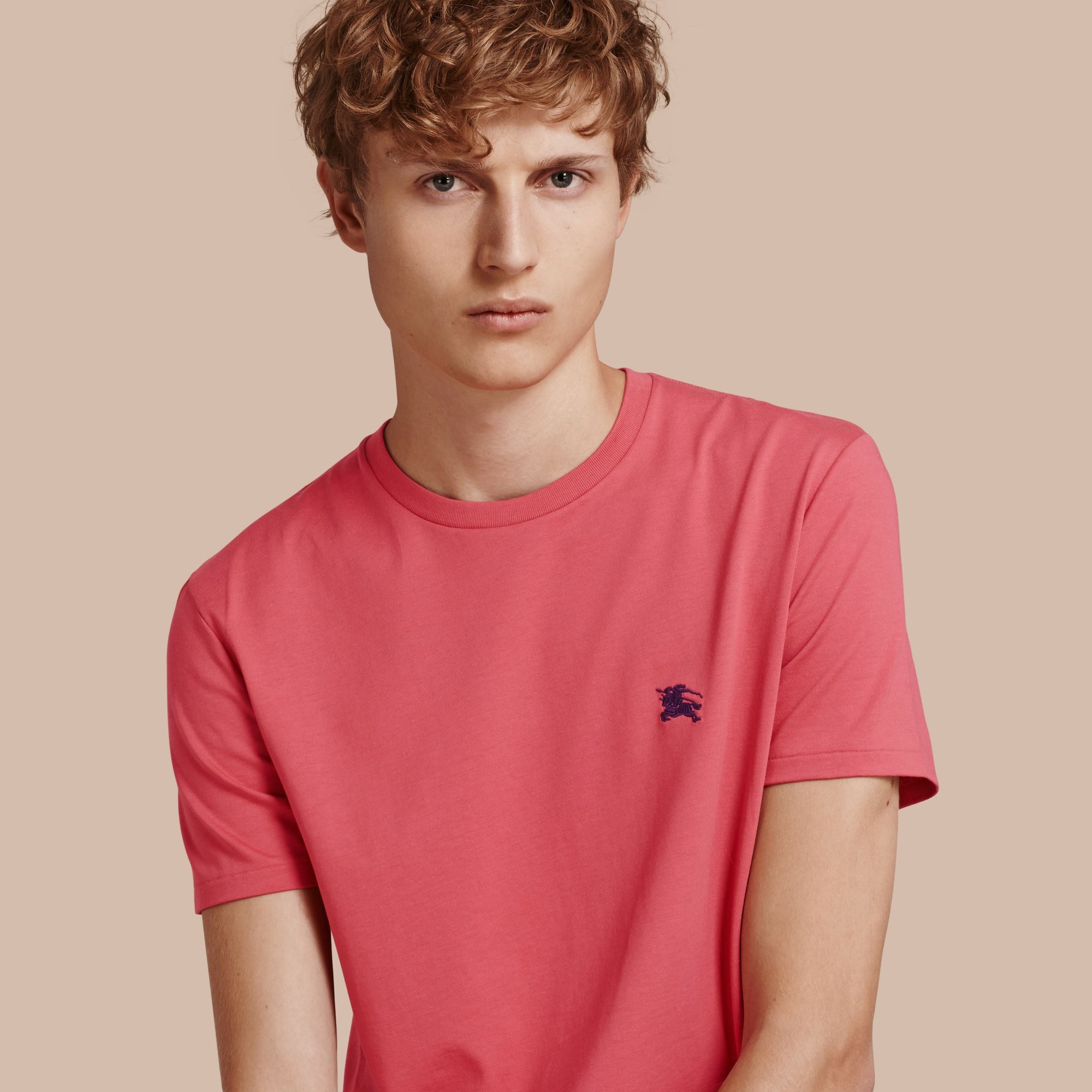 DUSKY PINK T-shirt en jersey de coton