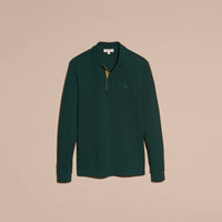 RACING GREEN Polo à manches longues avec patte à motif check
