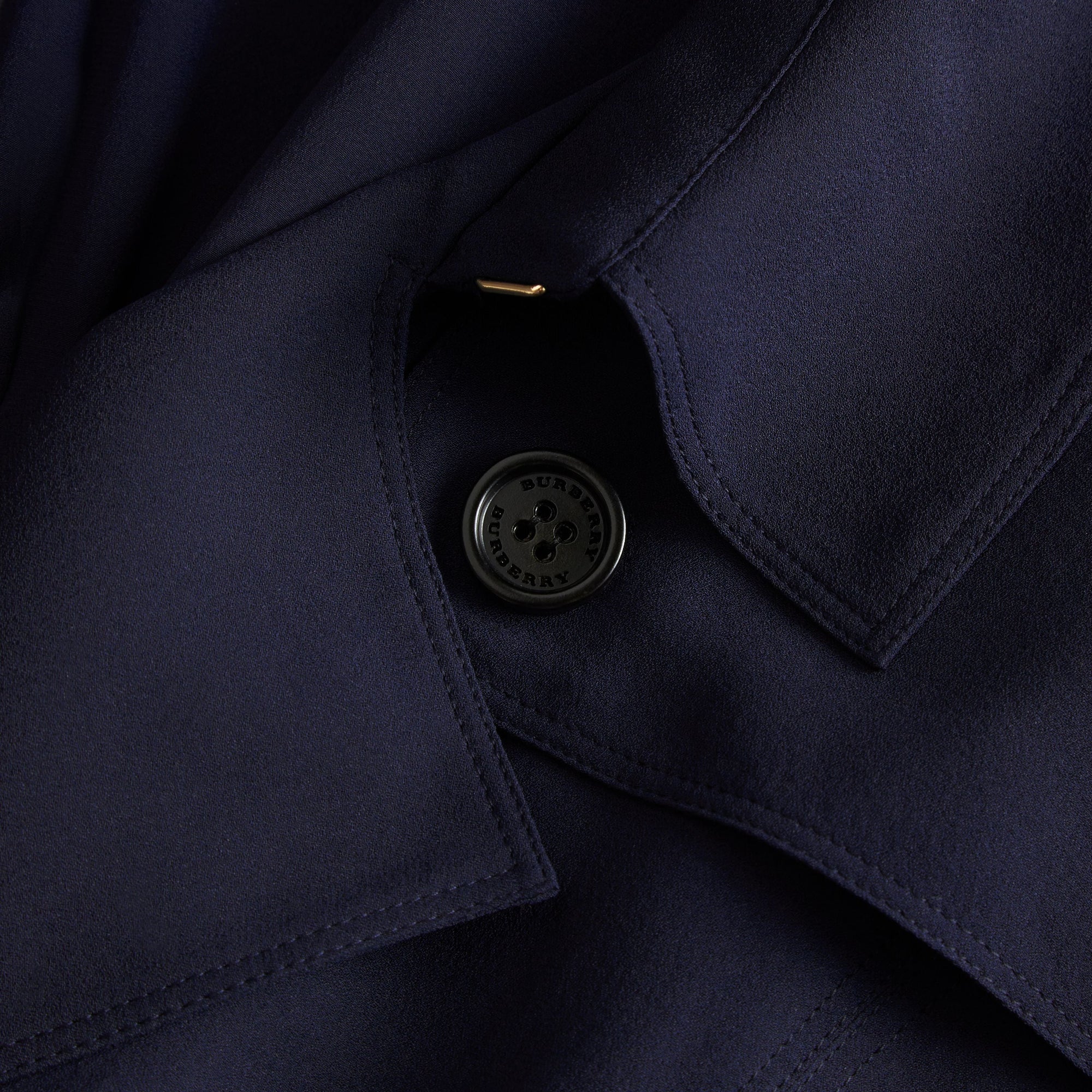 NAVY Robe trench en soie