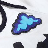 NAVY Coffret cadeau bébé deux pièces en coton rayé avec appliqués
