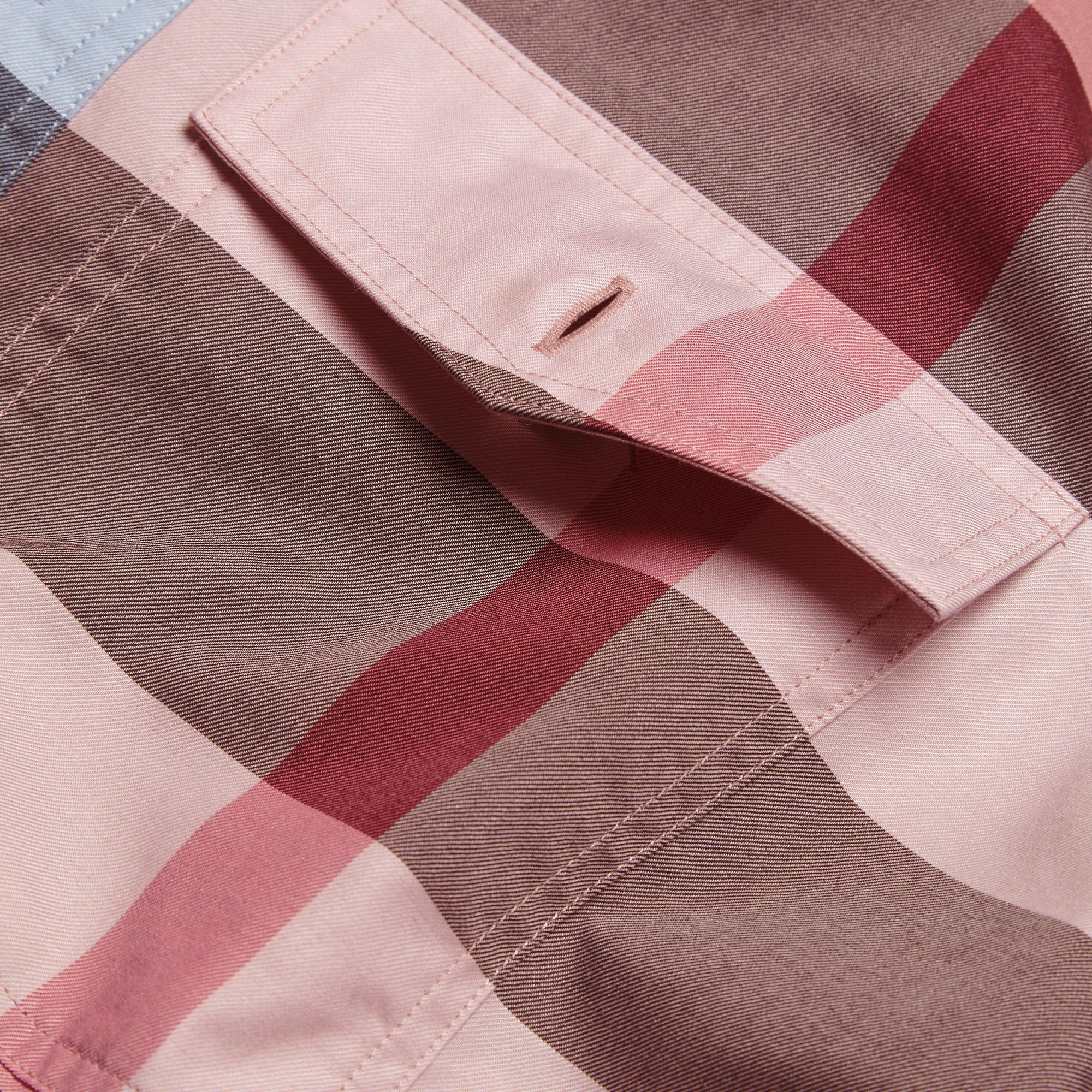 ASH ROSE Chemise en popeline de coton à motif check