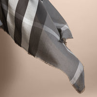 Grand carré léger en modal - Gris moyen