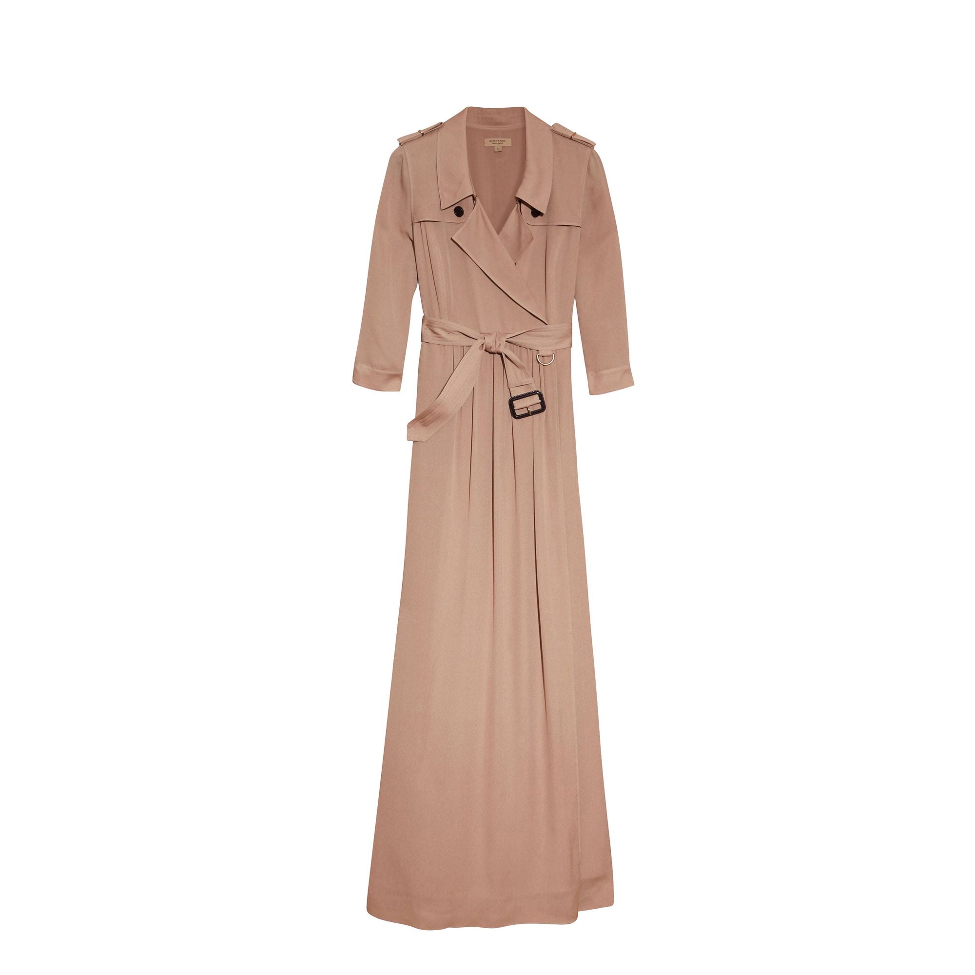 Robe trench en soie - Nude