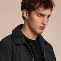 BRIGHT NAVY Bomber réversible en tissu technique