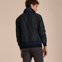 BRIGHT NAVY Bomber réversible en tissu technique