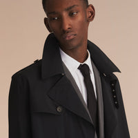 BLACK Trench-coat léger à double boutonnage