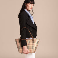 TAN Petit Sac The Canter avec motif Haymarket check