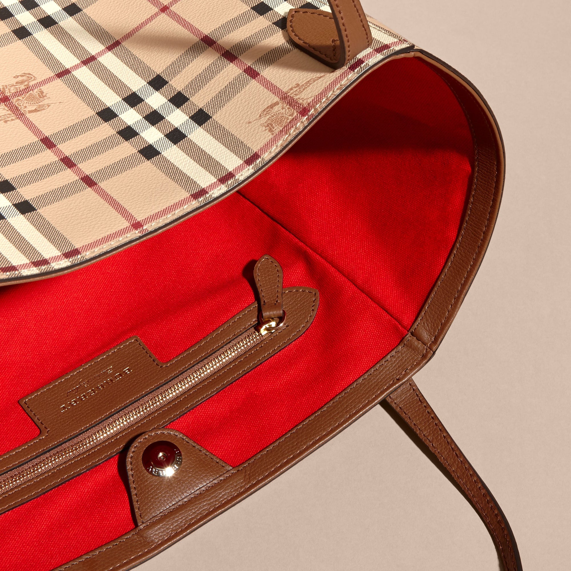 TAN Petit Sac The Canter avec motif Haymarket check