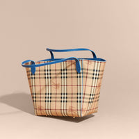 MINERAL BLUE Petit Sac The Canter avec motif Haymarket check