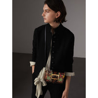 Pale Green Petit sac The Buckle en peau de serpent et à imprimé floral