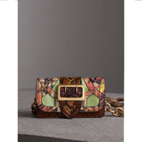 Pale Green Petit sac The Buckle en peau de serpent et à imprimé floral