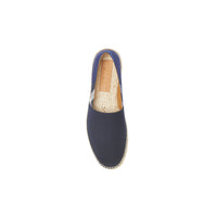 INDIGO BLUE Espadrilles en toile de coton à motif House check surteint