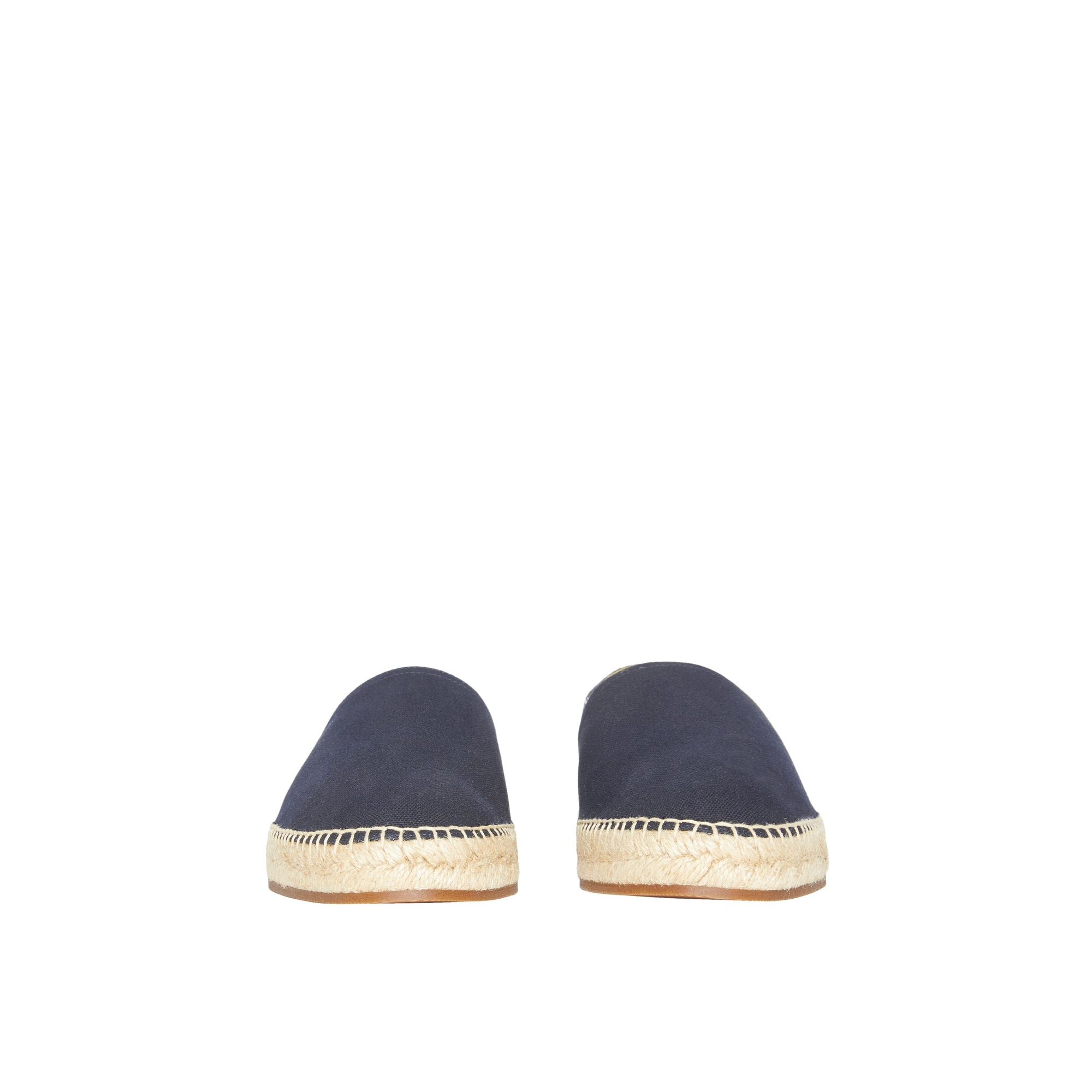 INDIGO BLUE Espadrilles en toile de coton à motif House check surteint