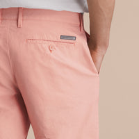 APRICOT PINK Short chino en popeline de coton