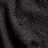 CHARCOAL Polo en piqué de coton passepoilé