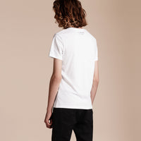WHITE T-shirt en coton avec volant