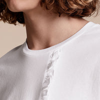 WHITE T-shirt en coton avec volant