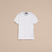WHITE T-shirt en coton avec volant