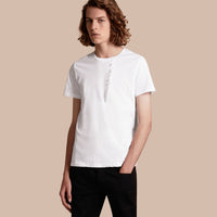 WHITE T-shirt en coton avec volant
