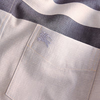 PALE CORNFLOWER BLUE Chemise en coton et lin à motif check