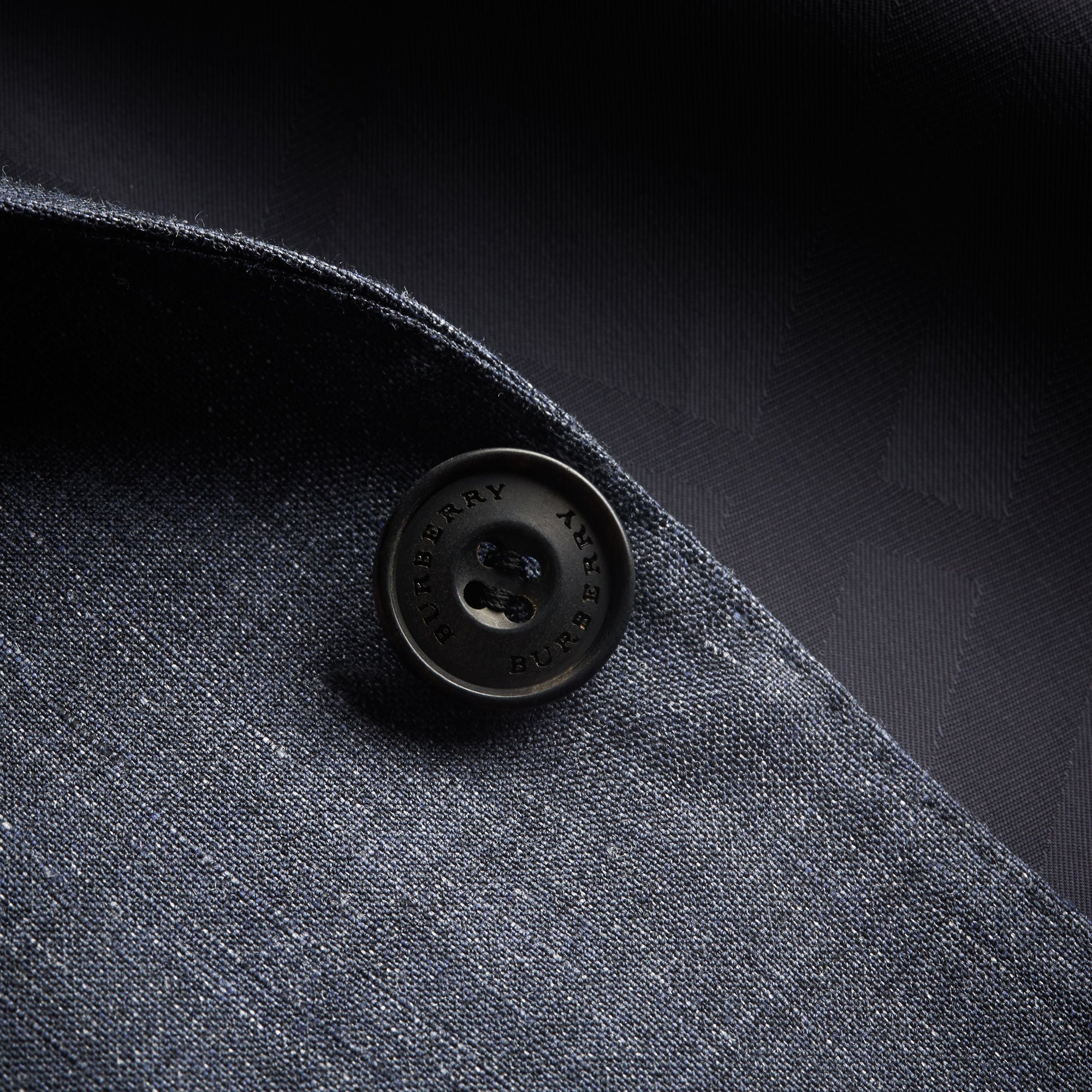 SLATE BLUE Costume de coupe moderne en lin et laine Travel Tailoring