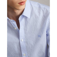 LIGHT BLUE Chemise en coton mélangé à rayures