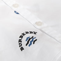 WHITE Chemise Oxford en coton avec motifs nautiques brodés
