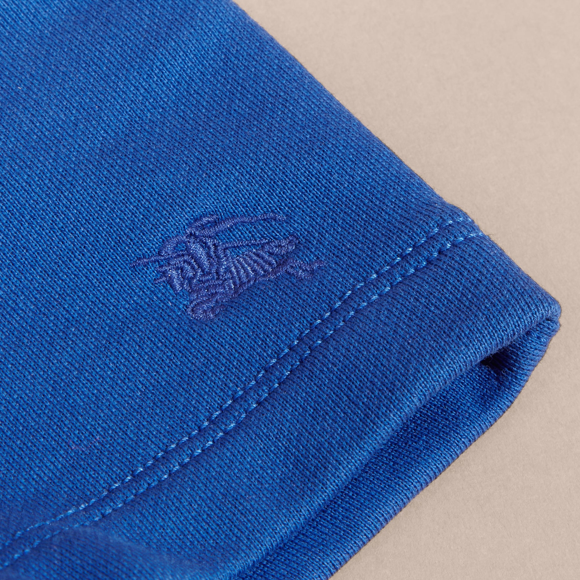 BRILLIANT BLUE Short en jersey de coton avec cordon de serrage