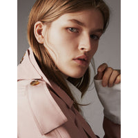 ASH ROSE Veste trench portefeuille en soie