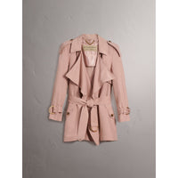 ASH ROSE Veste trench portefeuille en soie