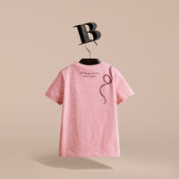 LIGHT COPPER PINK M T-shirt en coton avec motif Cœur de Cupidon