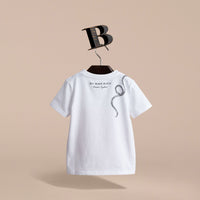 WHITE T-shirt en coton avec motif Cœur de Cupidon
