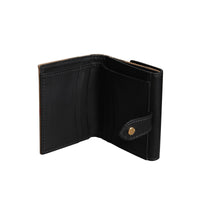 BLACK Portefeuille en coton House check et cuir