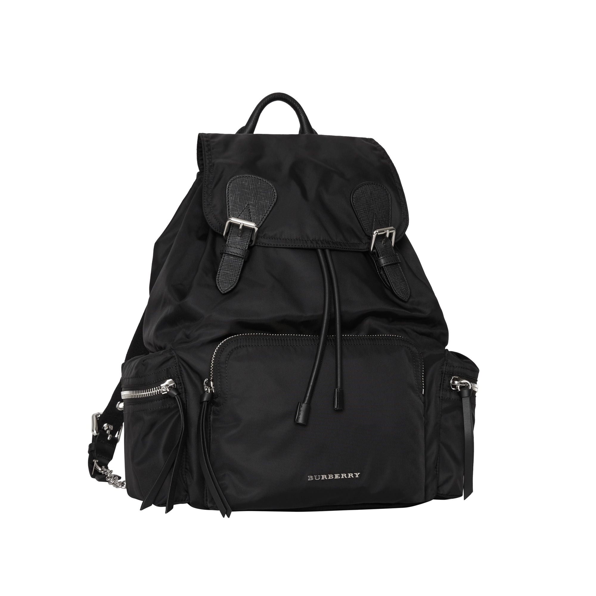 BLACK/BLACK Grand sac The Rucksack en nylon technique et cuir