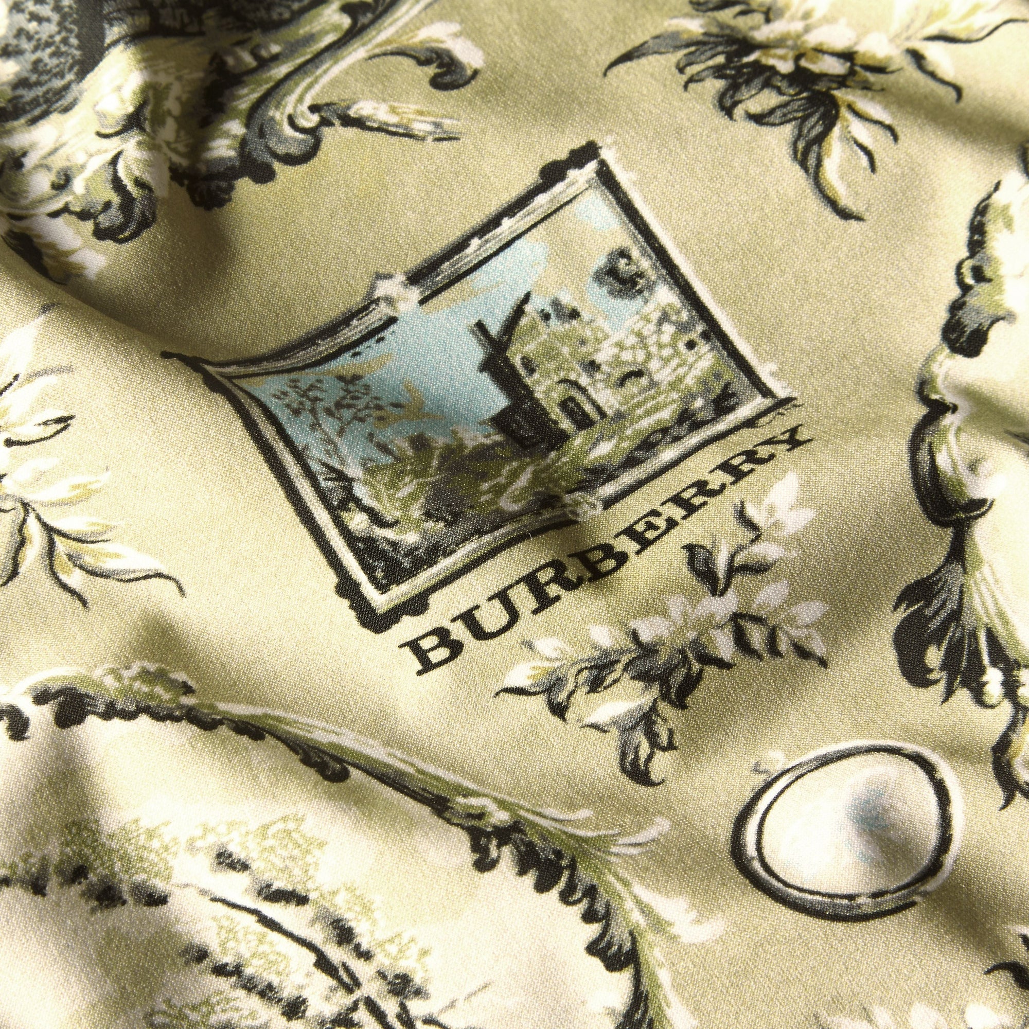 DUSTY CITRINE Maillot de bain à imprimé papier peint