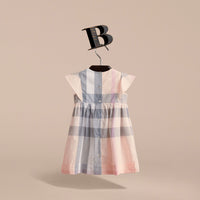 APRICOT Robe en coton à motif check avec volants