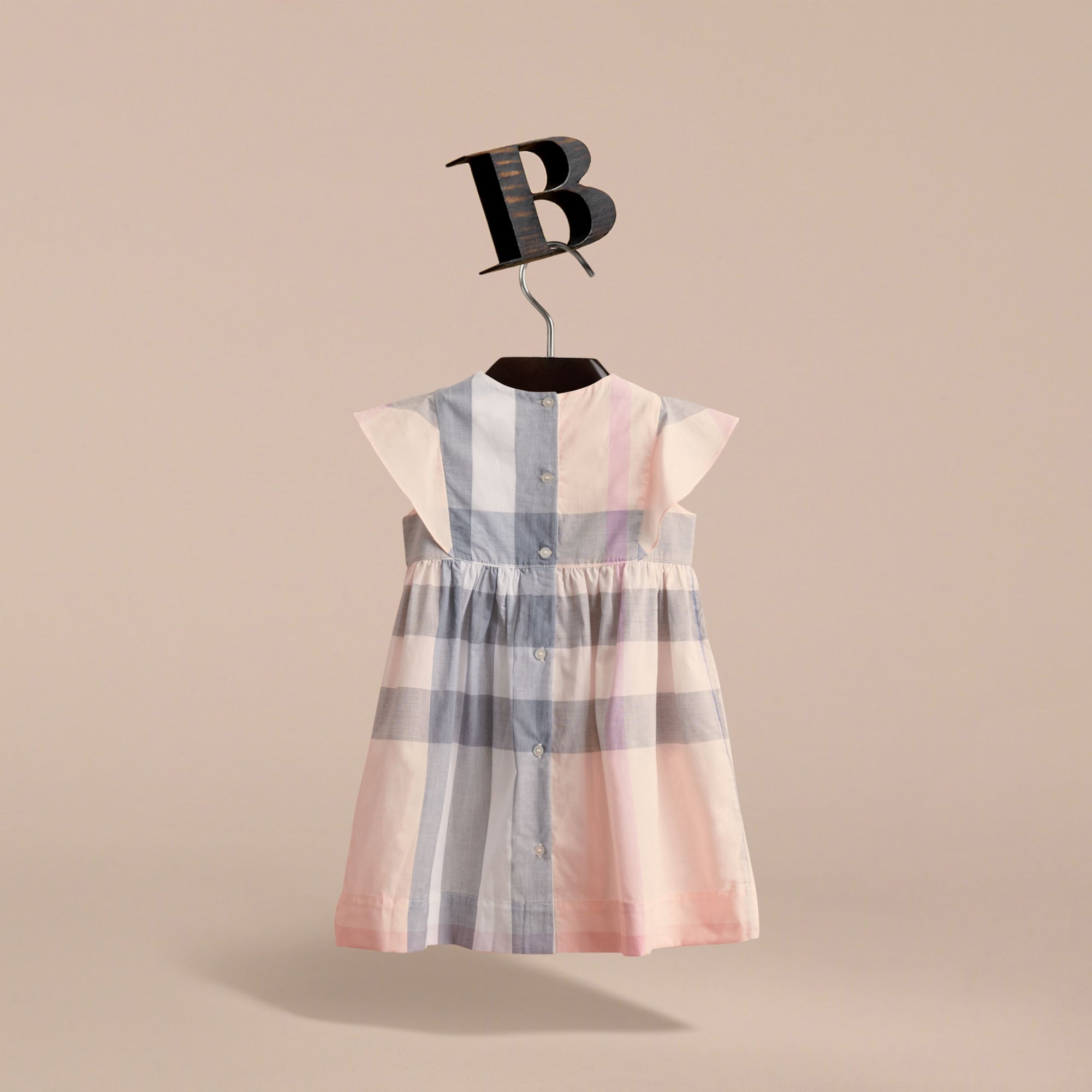 APRICOT Robe en coton à motif check avec volants