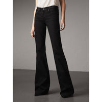 BLACK Jean stretch évasé