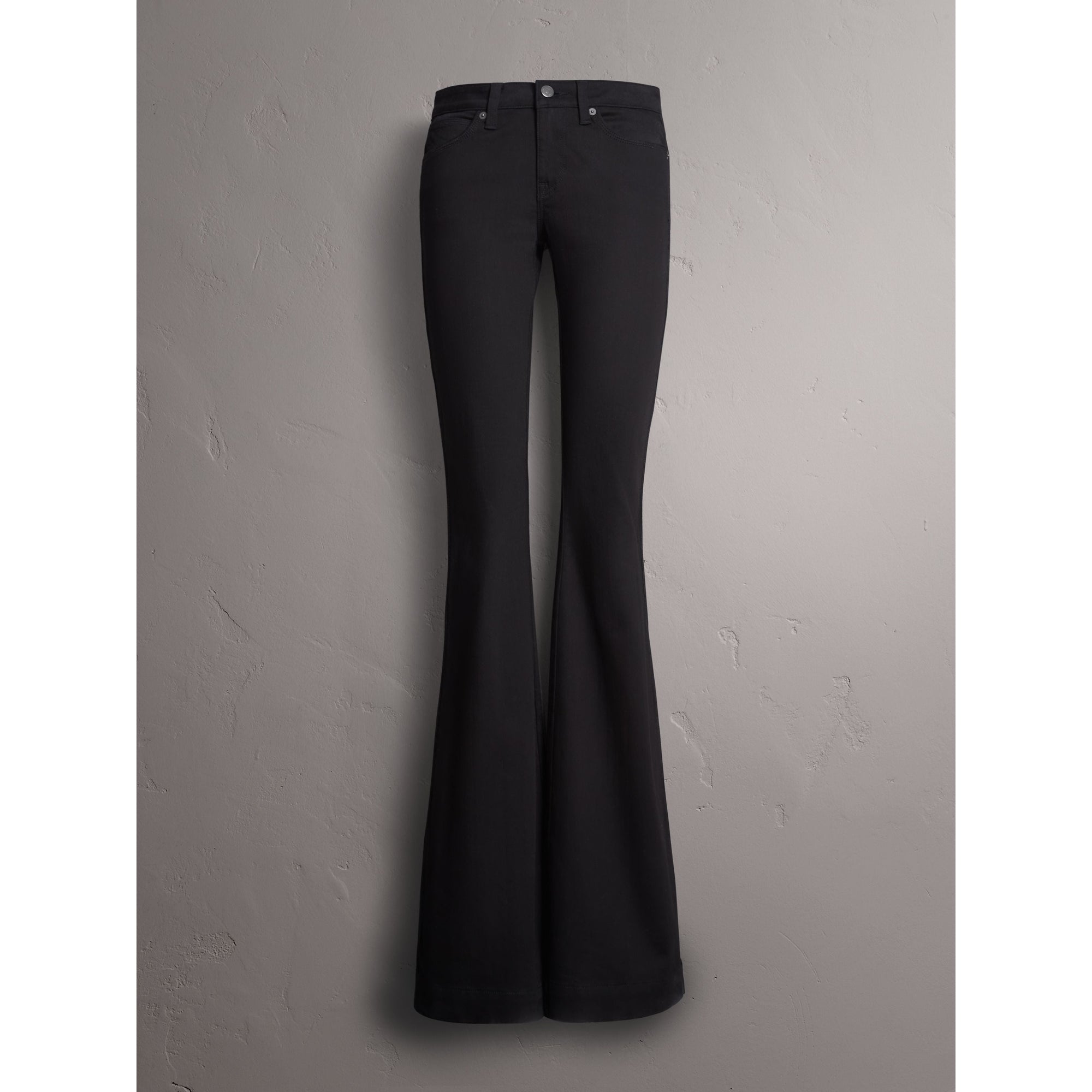 BLACK Jean stretch évasé