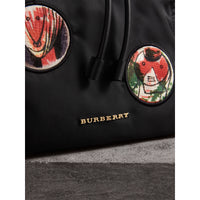 BLACK Grand sac The Rucksack avec appliqués à motifs Pallas Heads